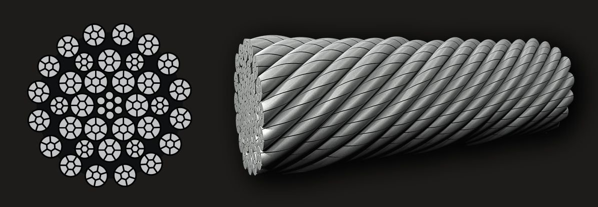 35x7 Compacted Rotation Resistant Wire Rope - Astro Wire Rope