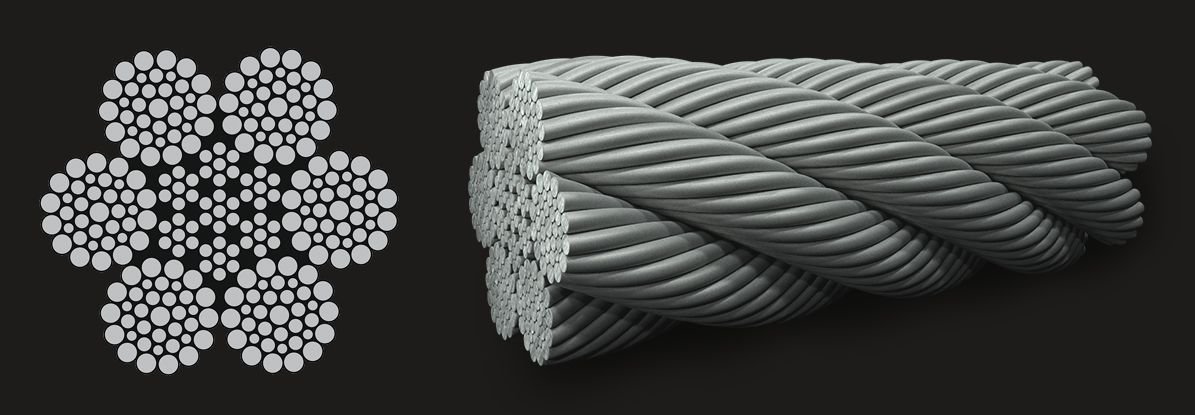 6x36 Iwrc Galvanised Wire Rope - Astro Wire Rope
